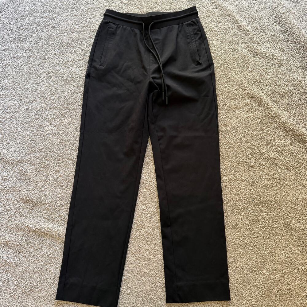 BYLT Women’s Black Straight Leg Pull On Pants Size Small EUC Trouser Casual